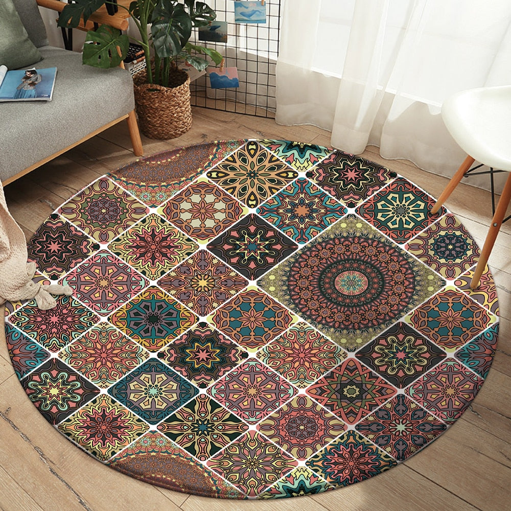 TAA Mandala-Style Rug Kryssable Collection Aura Restored