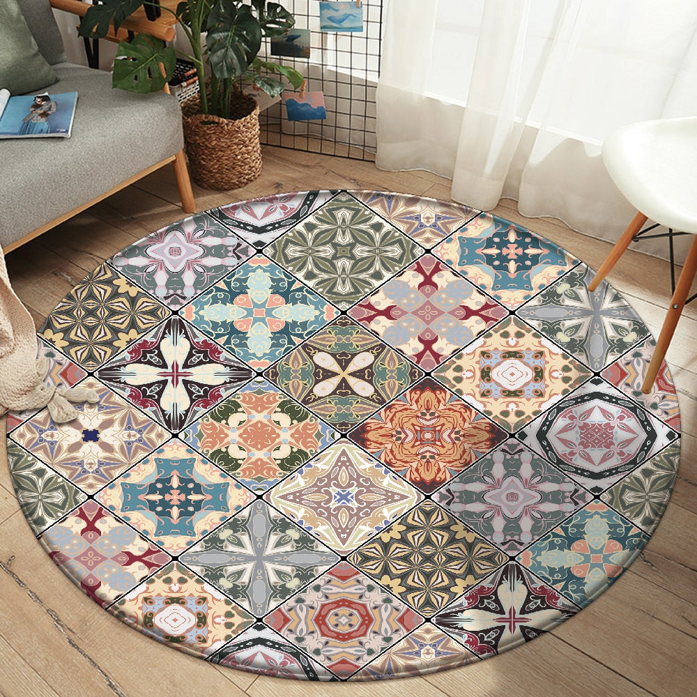 TAA Mandala-Style Rug Kryssable Collection Aura Restored