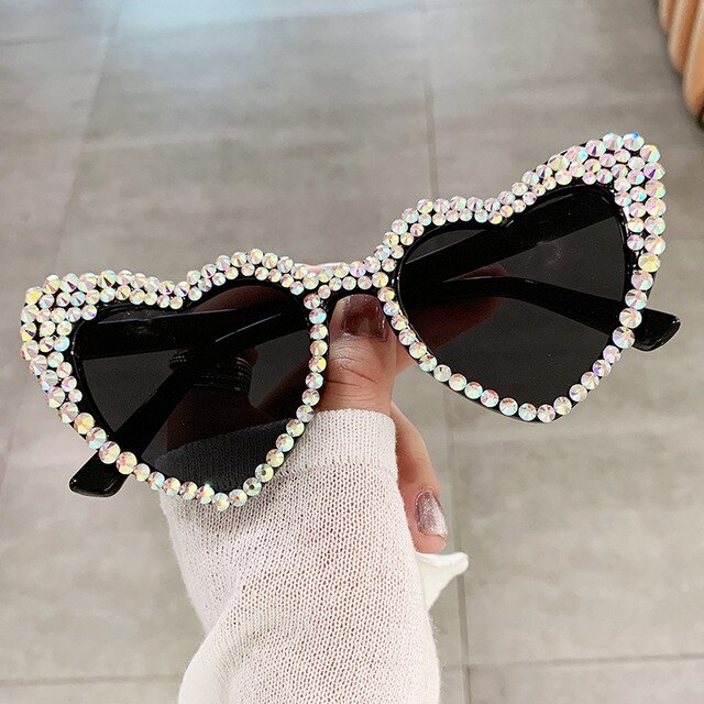 Woah!!! Cat Eye Heart Fashion Sunglasses Aura Restored