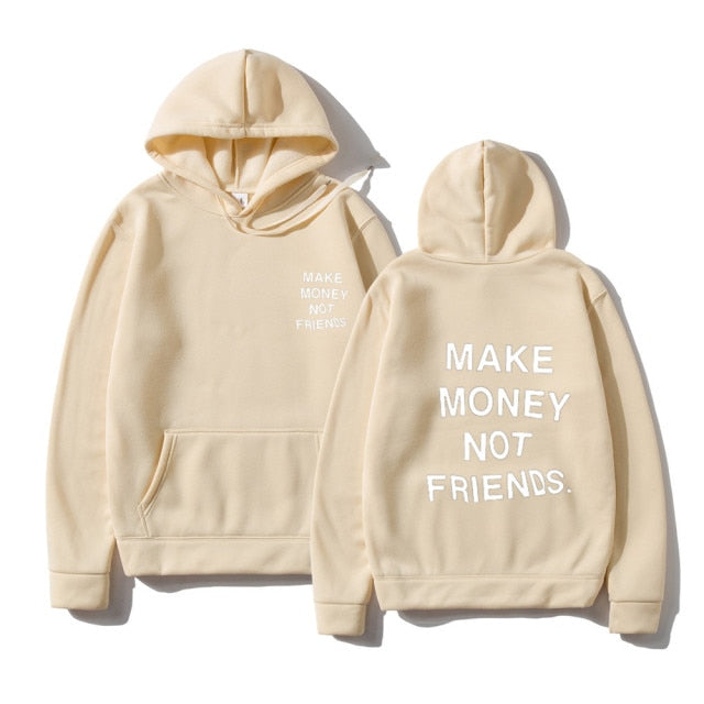 RG40 MAKE MONEY NOT FRIENDS Hoodies Aura Restored