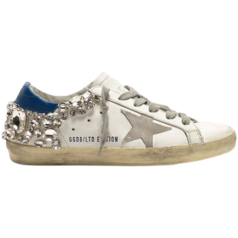 Gideon Collection Simalvia White Shoes with Diamonds Aura Restored