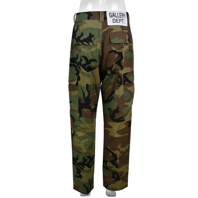 Cosmo Aura Camo Cargo Pencil Straight Pants Aura Restored