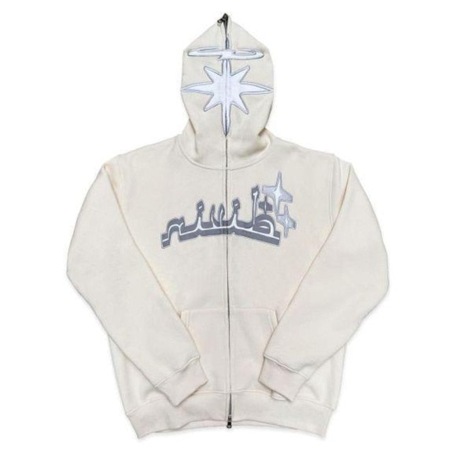 Guy Aura Star Print Hoodies Aura Restored