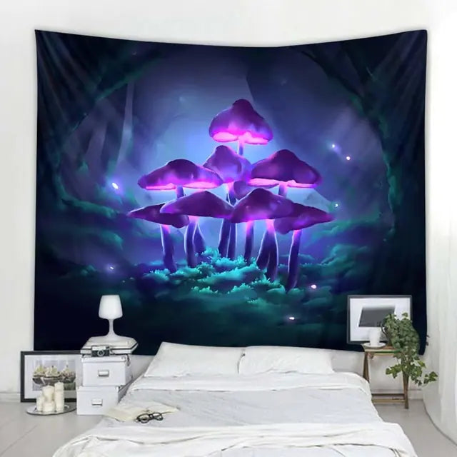 Dro 3D Fantasy Colorful Art Tapestry Aura Restored