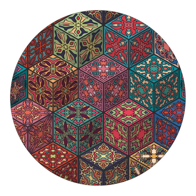 TAA Mandala-Style Rug Kryssable Collection Aura Restored