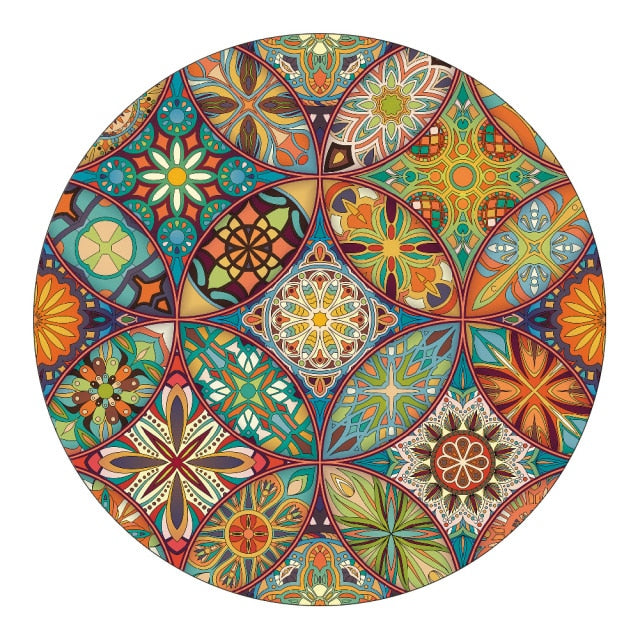 TAA Mandala-Style Rug Kryssable Collection Aura Restored