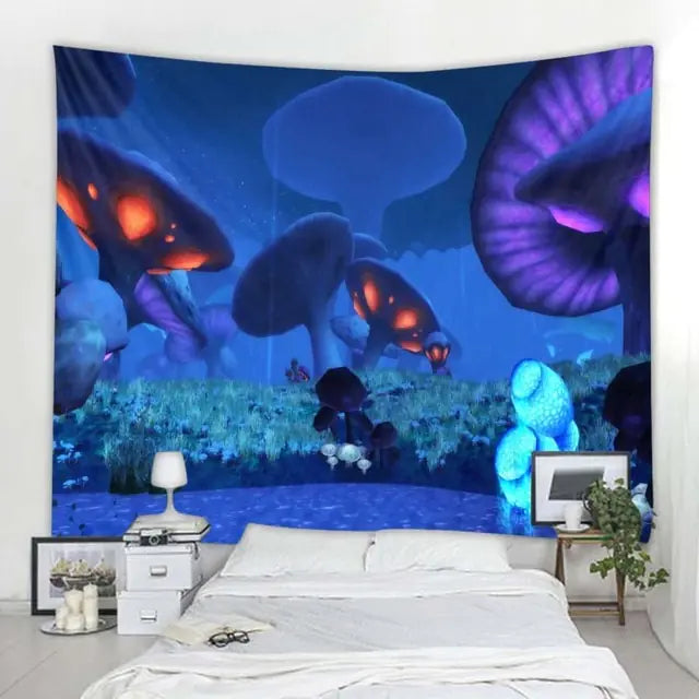 Dro 3D Fantasy Colorful Art Tapestry Aura Restored