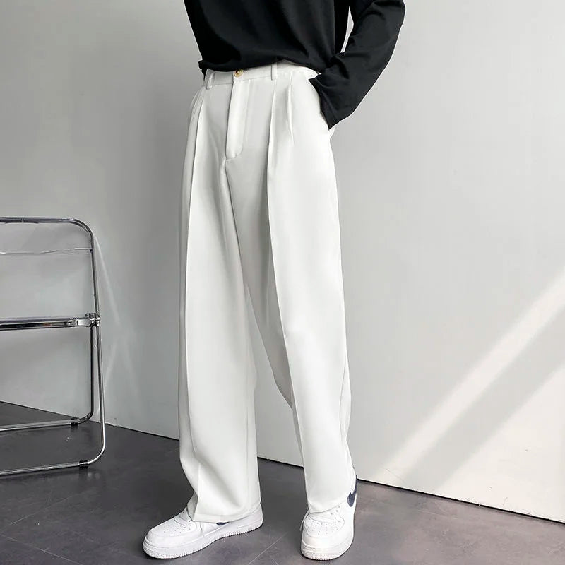 Gideon Wide Leg Suit Pants Aura Restored