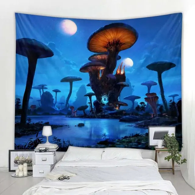 Dro 3D Fantasy Colorful Art Tapestry Aura Restored