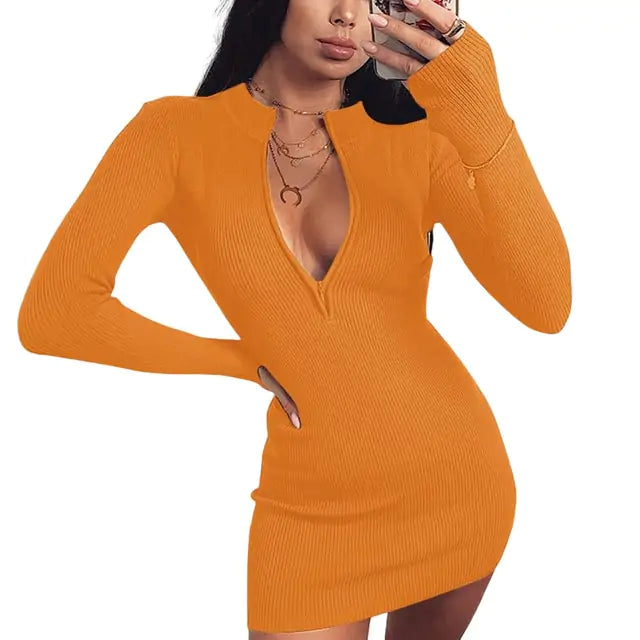 NYMY Stretch Bodycon Pencil Party Mini Dress Aura Restored