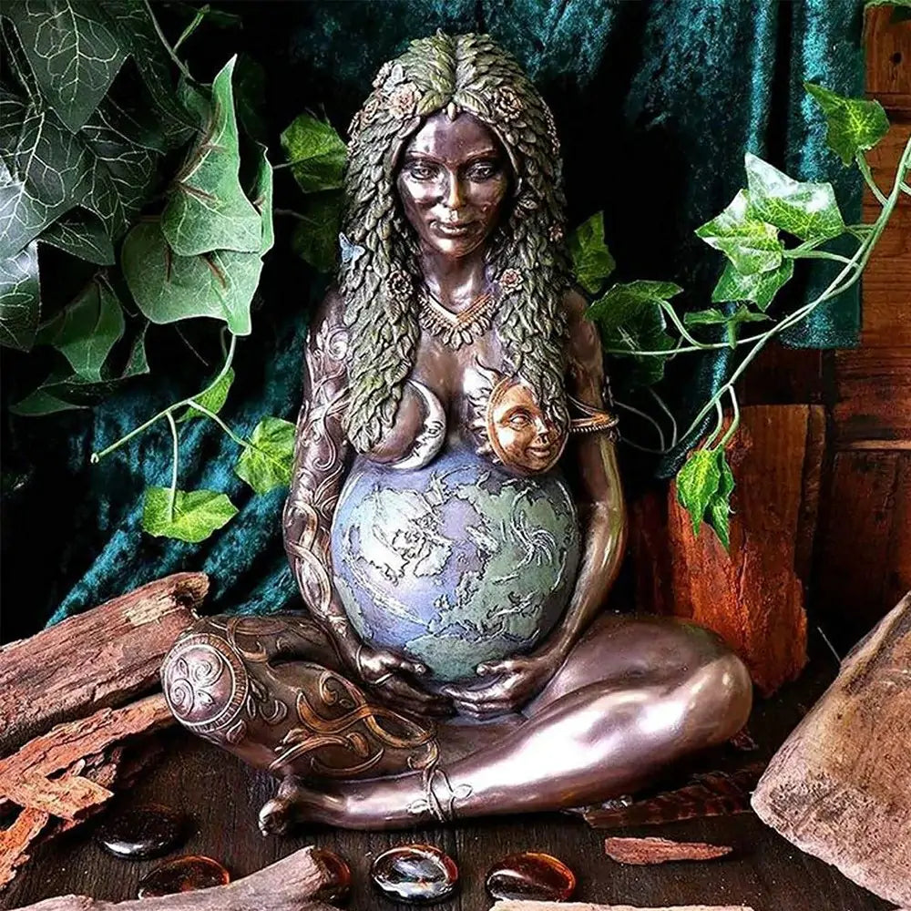 Courtney on Topp Mother Earth Art Statue Aura Restored