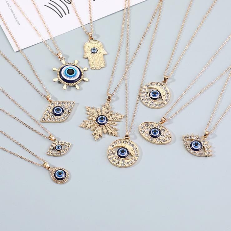 Turkish Blue Evil Eye Necklace Aura Restored