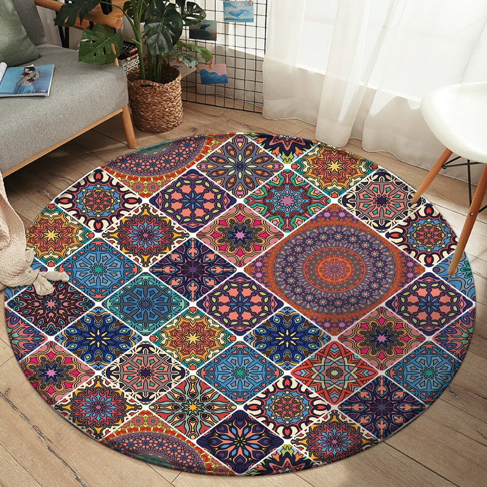 TAA Mandala-Style Rug Kryssable Collection Aura Restored