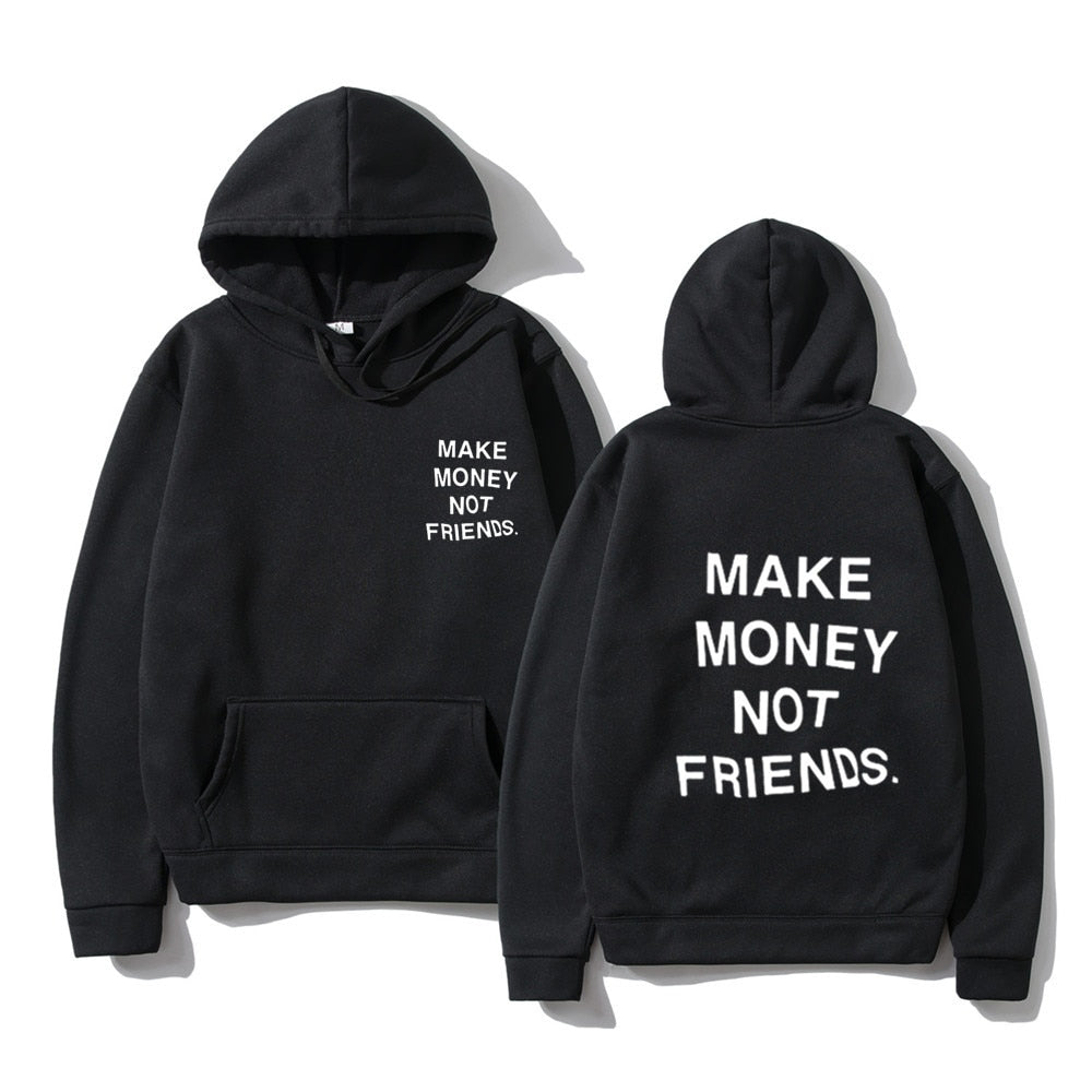 RG40 MAKE MONEY NOT FRIENDS Hoodies Aura Restored