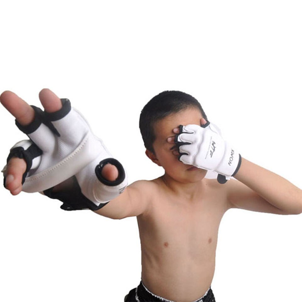 Athletic Aura Half Finger Kids Children Karate Boxing Gloves Aura Restored