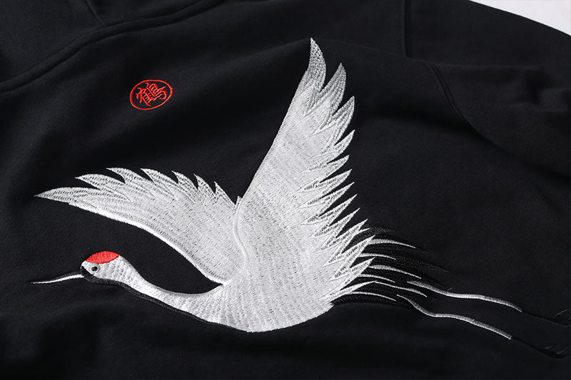 Gideon Collection Crane Graphic Hoodies Aura Restored