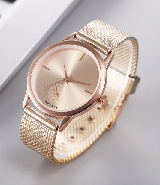 Victor Apex Rose Gold Fashion Watch Aura Restored