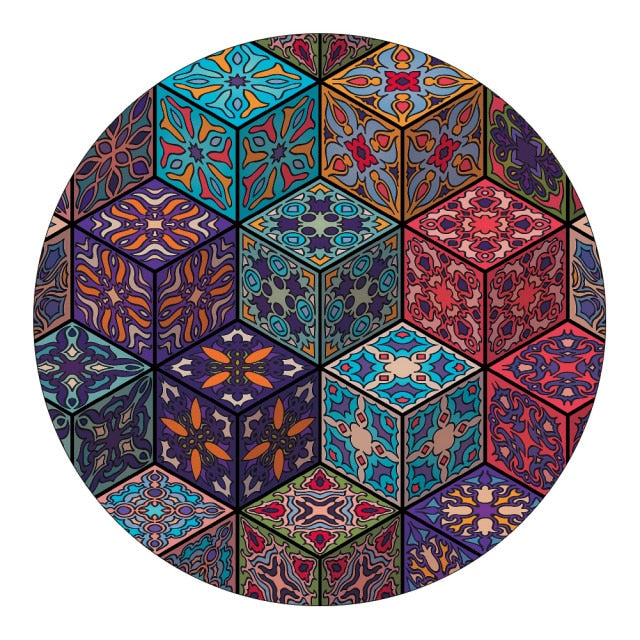 TAA Mandala-Style Rug Kryssable Collection Aura Restored