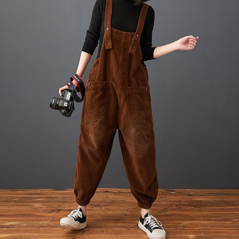 9DF Corduroy Pockets Jumpsuit Aura Restored