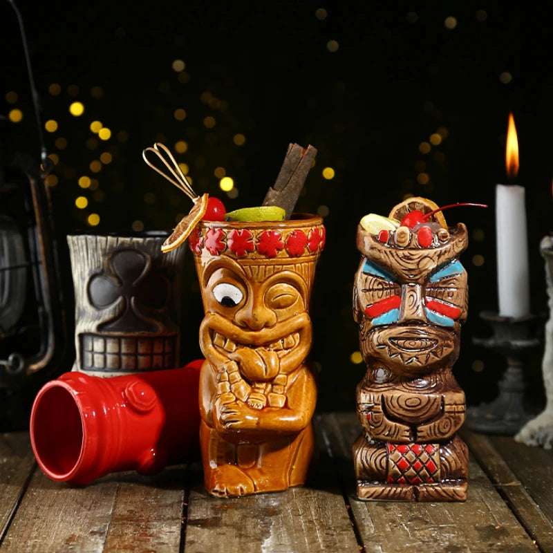 Whoa!!! Hawaii Ceramic Tiki Mugs Aura Restored