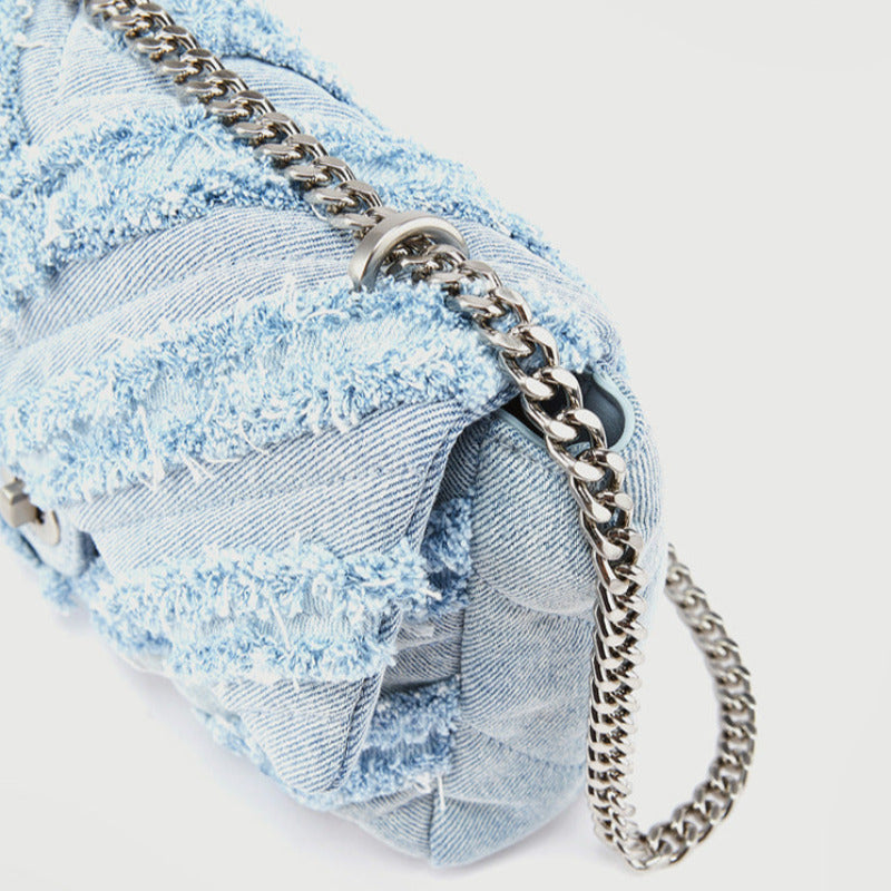 Cuccoo Denim Chain Bag Aura Restored