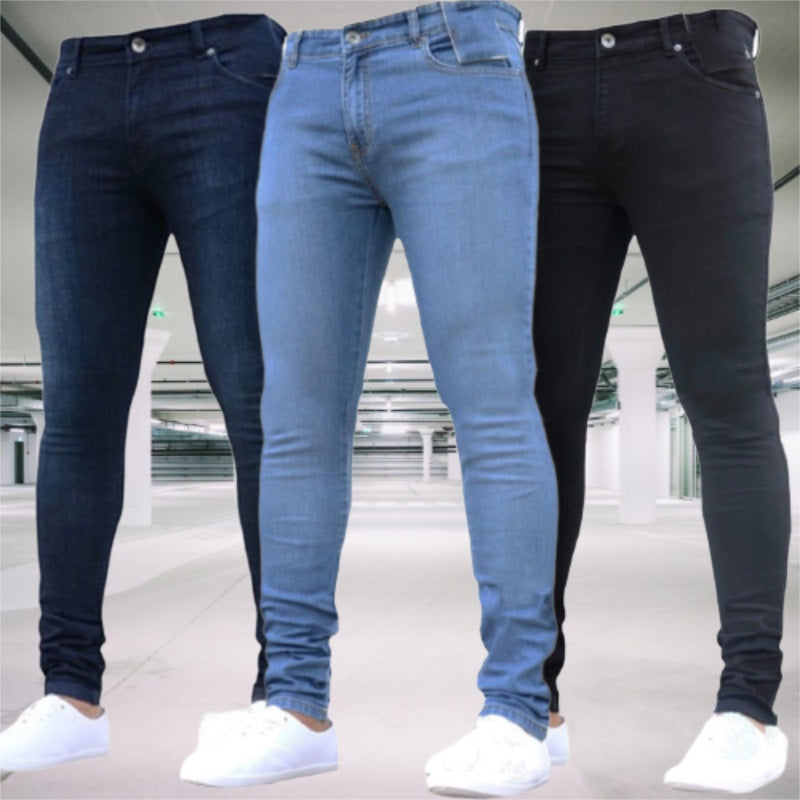 Guy Aura Zipper Stretch Jeans Aura Restored