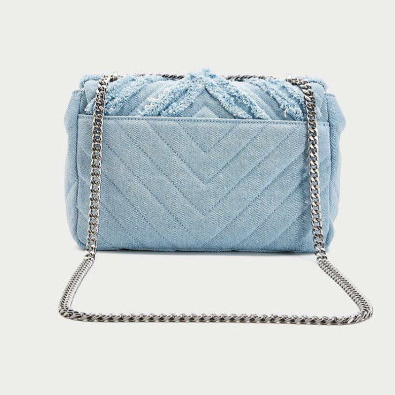 Cuccoo Denim Chain Bag Aura Restored