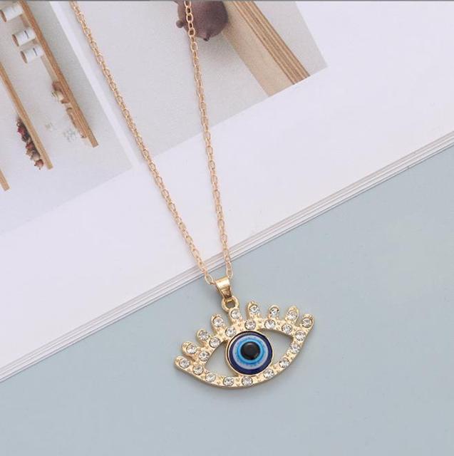 Turkish Blue Evil Eye Necklace Aura Restored