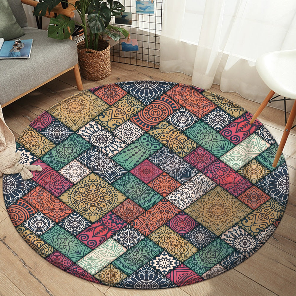 TAA Mandala-Style Rug Kryssable Collection Aura Restored