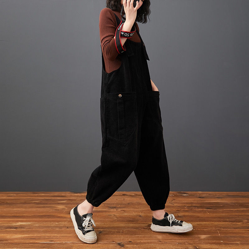 9DF Corduroy Pockets Jumpsuit Aura Restored