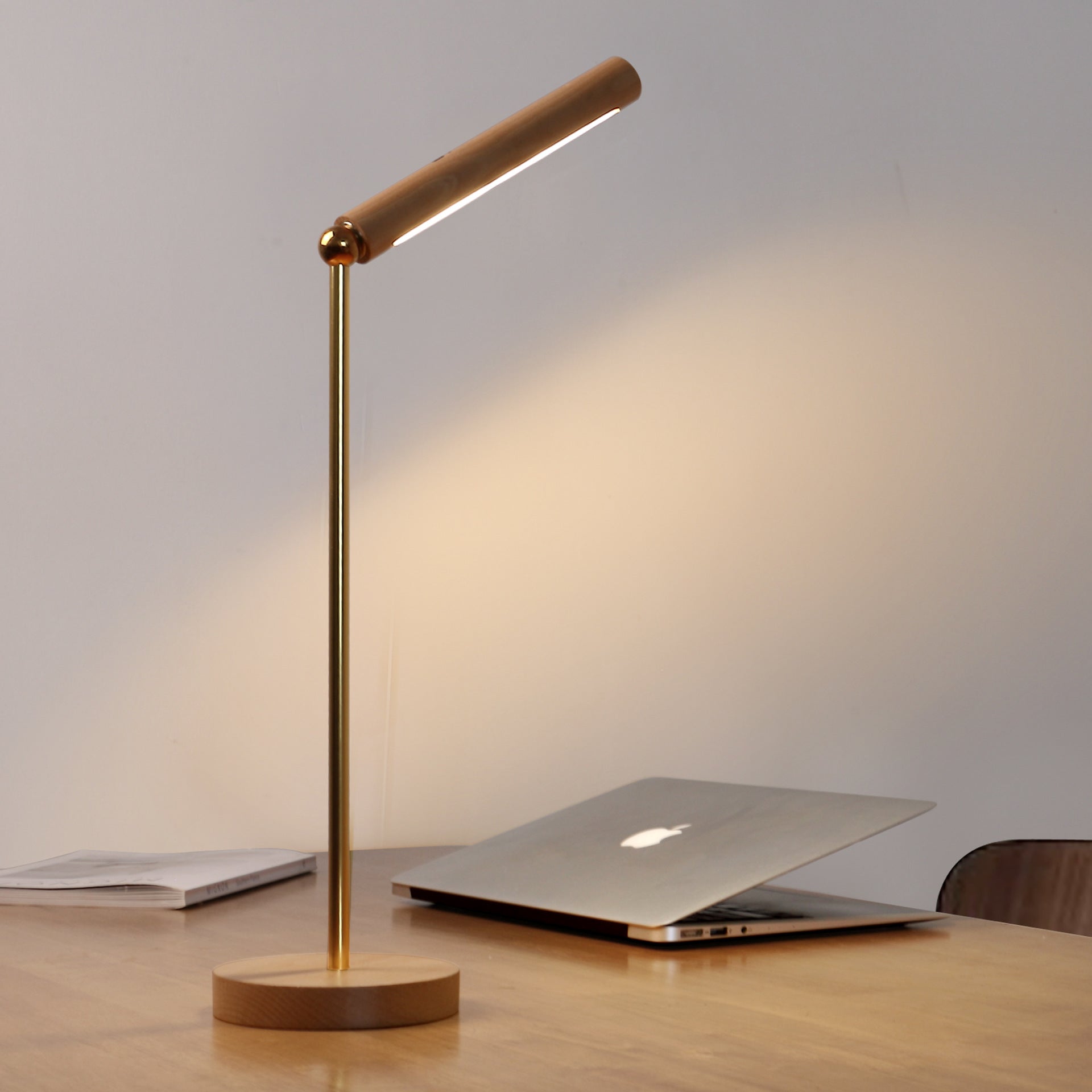 The Department Minimalist Wooden Desk Lamp Aura Restored