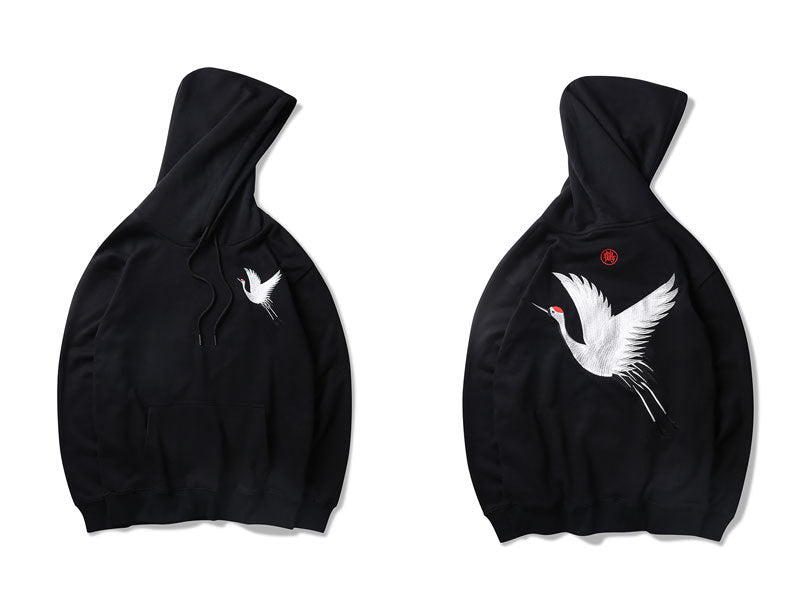 Gideon Collection Crane Graphic Hoodies Aura Restored