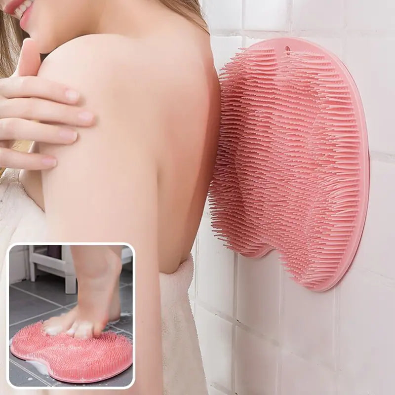 TAA Bath Mat Back Massage Silicone Brush Aura Restored