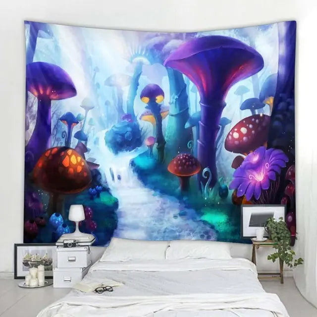 Dro 3D Fantasy Colorful Art Tapestry Aura Restored