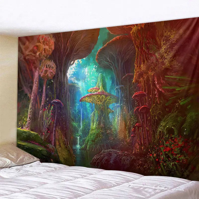 Dro 3D Fantasy Colorful Art Tapestry Aura Restored