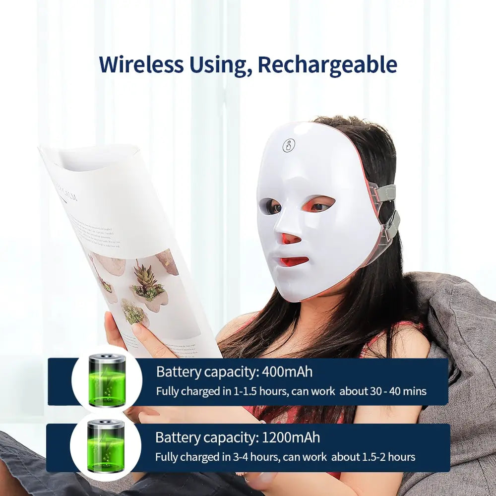 TAA USB Charge LED Facial Mask Aura Restored